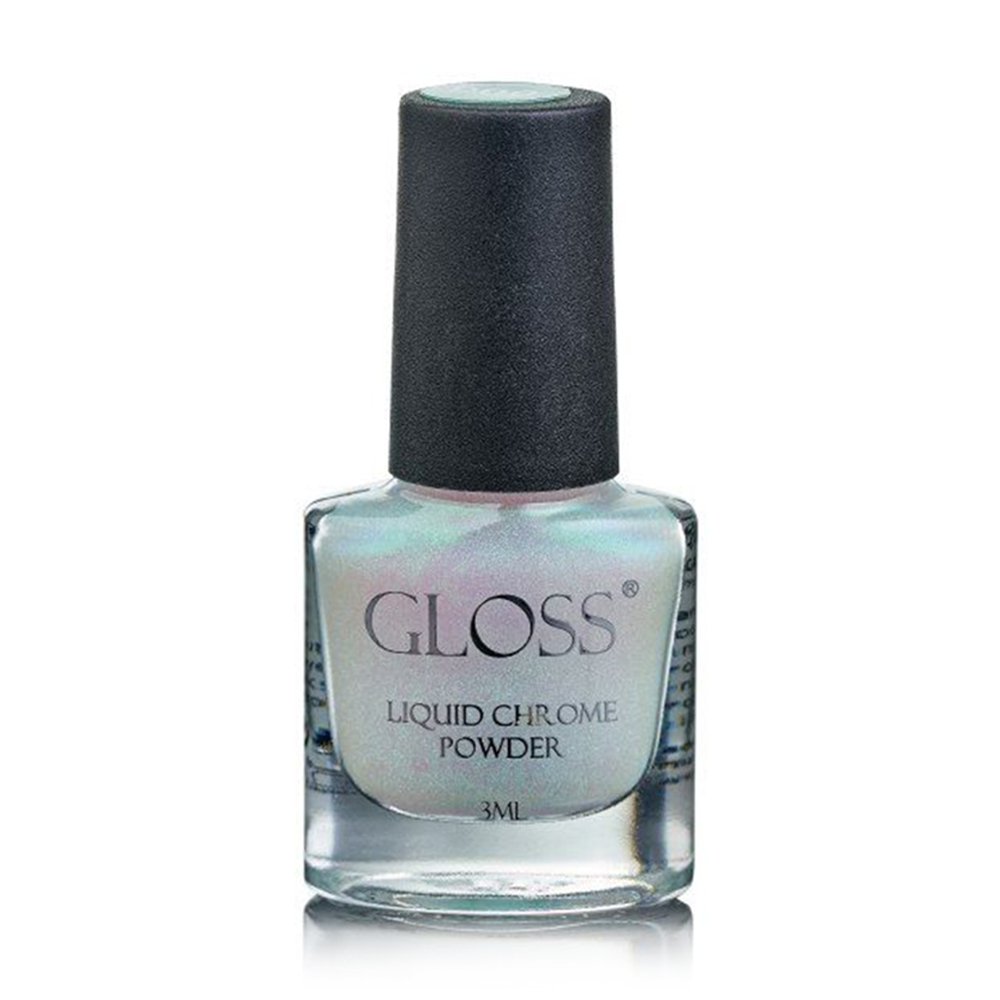 Уцінка! Рідка втирка для нігтів Gloss Liquid Chrome Powder 006, 3 мл