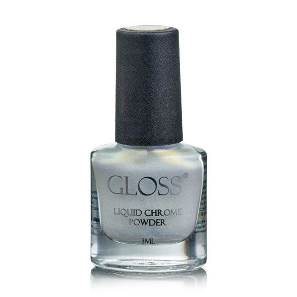 Уцінка! Рідка втирка для нігтів Gloss Liquid Chrome Powder 009, 3 мл